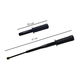 Baston telescopic flexibil cu 3 segmente telescopice si maner cauciucat - Img 2
