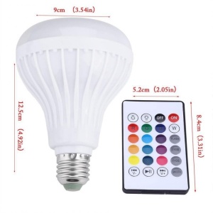 Bec led Smart Bluetooth cu difuzor 12W si telecomanda - Img 3