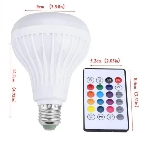 Bec led Smart Bluetooth cu difuzor 12W si telecomanda - Img 3
