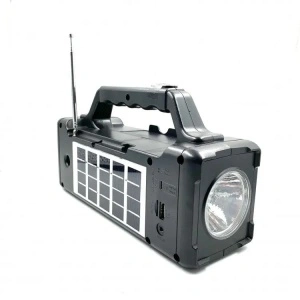 Boxa solara portabila CcLamp CL-16 cu lanterna si Radio FM - Img 4