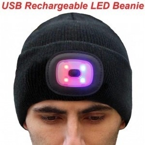 Caciula unisex cu casti Bluetooth incorporate si LED-uri reincarcabile - Img 3