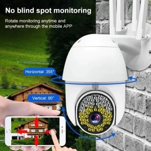 Camera Supraveghere IP66 Wifi Smart, inteligent night vision Jortan Q79 cu 4 antene - Img 5