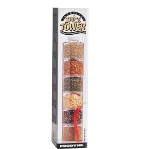 Carusel condimente cu 6 recipiente transparente,Spice Tower - Img 4