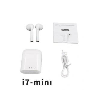 Casti wireless cu acumulator i7 MiNi cu incarcare USB,Bluetooth 5.0 - Img 4