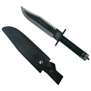 Cutit de vanatoare Rambo 2, cu kit de supravietuire si teaca inclusa - Img 4