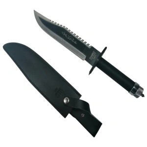 Cutit de vanatoare Rambo 2, cu kit de supravietuire si teaca inclusa - Img 4