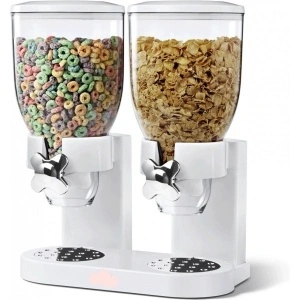 Dispenser de cereale dublu cu capacitate 4 Litri - cate 2L/dozator - Img 2