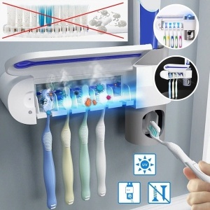 Dozator electric pasta de dinti cu alimentare solara si sterilizator UV - Img 3