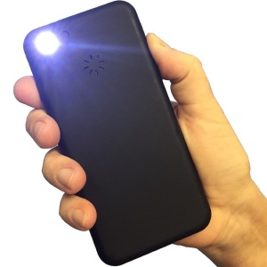 Electrosoc autoaparare tip telefon, model iPhone 6S cu led si alarma - Img 4