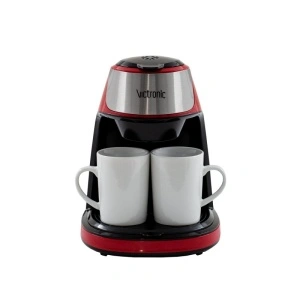 Filtru de cafea cu 2 cani din ceramica Victronic, putere 450 W - Img 3