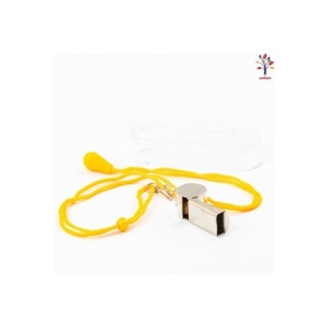 Fluier din metal cu snur in cutie, pentru petreceri sau suporteri - Img 3