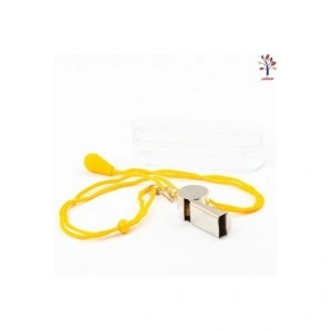 Fluier din metal cu snur in cutie, pentru petreceri sau suporteri - Img 3
