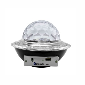 Glob disco cu LED RGB jocuri de lumini si MP3, LED UFO Bluetooth Crystal Magic Ball - Img 3