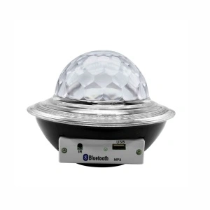 Glob disco cu LED RGB jocuri de lumini si MP3, LED UFO Bluetooth Crystal Magic Ball - Img 3