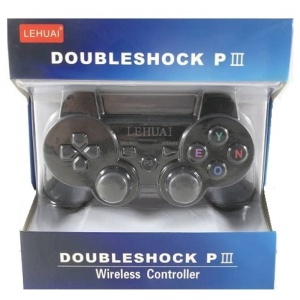 Joystick Gamepad Controller fara fir dublu Shock 3 Black Playstation 3 - Img 2