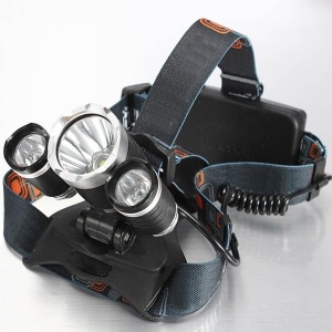 Lanterna frontala cu 3 LED-uri CREE XML-T6 si acumulatori reincarcabili - Img 2