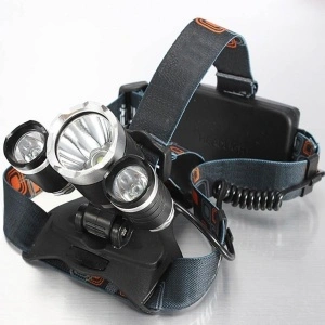 Lanterna frontala cu 3 LED-uri CREE XML-T6 si acumulatori reincarcabili - Img 2