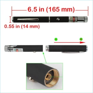 Laser pointer verde putere 500 mW, cu baterii si 5 capete multipunct efect 3D - Img 3