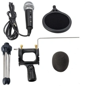 Microfon profesional de Studio cu condensator si mini trepied, WG-500II - Img 2