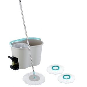 Mop rotativ 2in1 prin stoarcere cu pedala si pe maner Grunberg GR418 - Img 3