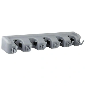 Organizator multifunctional cu 6 carlige si 5 locasuri pentru maturi si mopuri