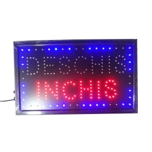 Panou cu reclama luminoasa LED Deschis-Inchis, 48,5 x 25.5 cm - Img 4