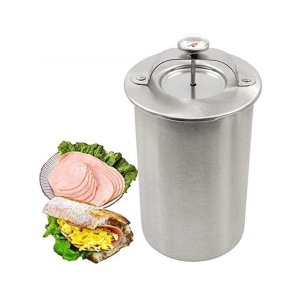 Presa din inox pentru preparat sunca presata cu termometru din otel inoxidabil - Img 2