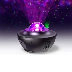 Proiector cu player muzical Bluetooth, cer instelat si lumina rotativa tip val de apa - Img 6