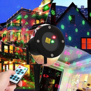 Proiector laser exterior cu 6 figurine luminoase pentru craciun - Img 2