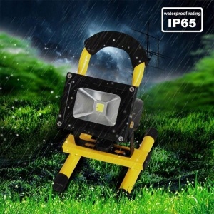 Proiector LED COB portabil 10W cu incarcare auto 12V sau priza 220W - Img 5