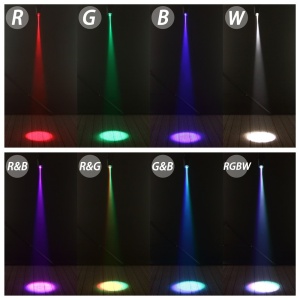 Proiector LED RGB pentru globul cu oglinzi de sticla disco prin control DMX - Img 4
