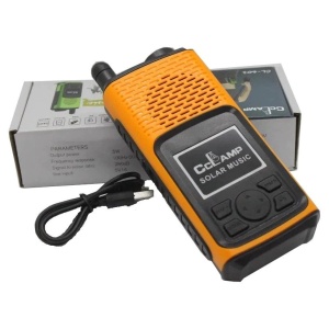 Radio portabil cu lanterna CcLamp CL-601,alimentare duala solar si retea - Img 3