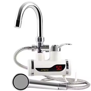 Robinet electric instant cu Dus, Display LCD, putere 3000 W si montare pe perete - Img 1
