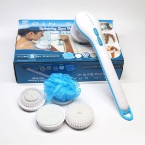 Set de perie pentru dus cu masaj si rotativa 5 in 1 Spin Spa - Img 3