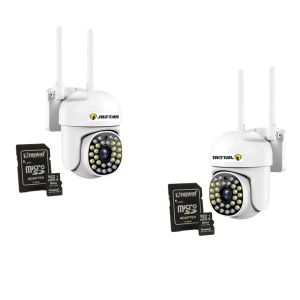 Set doua Camere de supraveghere IP wireless Jortan JT-8161QJ + 2 carduri 32GB - Img 3