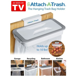 Suport cu capac pentru sacul de gunoi Attach-A-Trash - Img 1