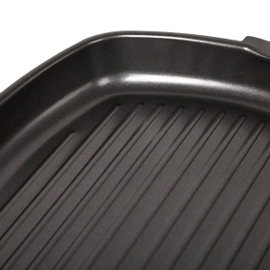 Tigaie grill Grunberg din aluminiu cu interior teflon si maner detasabil - Img 2