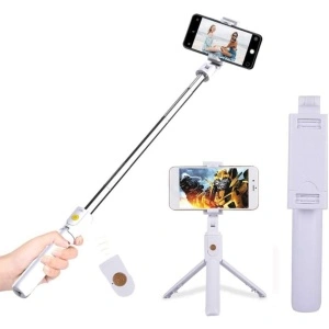 Trepied si Selfie Stick cu telecomanda pentru telefon - Img 4