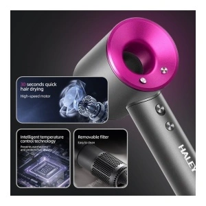 Uscator de par Profesional HALEY cu Putere Ultra Ridicata de 1600W - Img 4