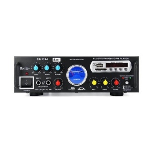 Amplificator audio cu Bluetooth BT-339A de tip statie 2x30W ideal pentru Karaoke - Img 1