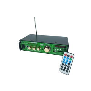Amplificator audio stereo Teli BT-680 cu 2 canale si cititor de card USB ,SD Card - Img 3
