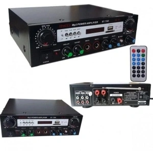 Amplificator audio tip statie BT-7388 cu Bluetooth, suport Card SD si port USB - Img 3