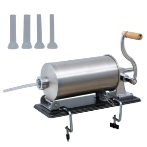 Aparat de umplut carnati orizontal din inox alimentar,3 Kg Grunberg