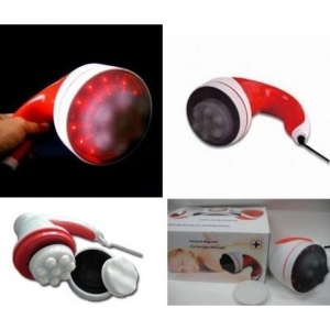 Aparat pentru masaj Relax Tone Red Power cu 2 capete interschimbabile - Img 3