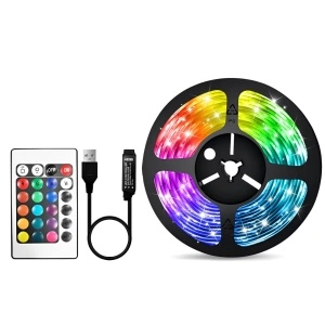 Banda LED Ambilight pentru iluminare fundal TV cu telecomanda si alimentare USB