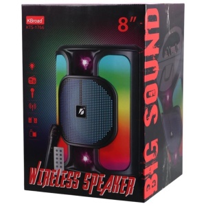 Boxa portabila 8" KTS-1766 RGB cu microfon, telecomanda si Bluetooth - Img 6