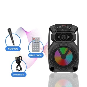 Boxa portabila ZQS8127 cu Bluetooth 20 W si microfon pe fir - Img 2