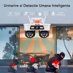 Camera de supraveghere tripla JORTAN 8 cu Wi-Fi si pe cablu retea RJ45 - Img 5