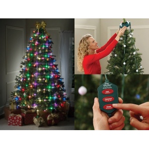 Instalatie de brad cu telecomanda si 64 de lumini cu LED Tree Dazzler - Img 1