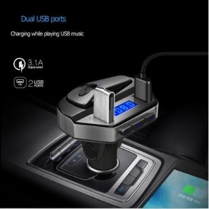 Kit modulator auto MP3 V6, cu Handsfree si casca Bluetooth 12V - Img 4